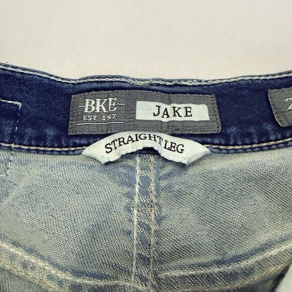 BKE Jeans Mens 29x33 Blue Jake Straight Leg Denim Regular Fit Stretch Med. Wash - Picture 3 of 15